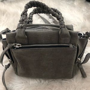 Free People Vegan Leather Gray Pebbled Bag